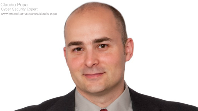 Cyber Security Speaker Claudiu Popa